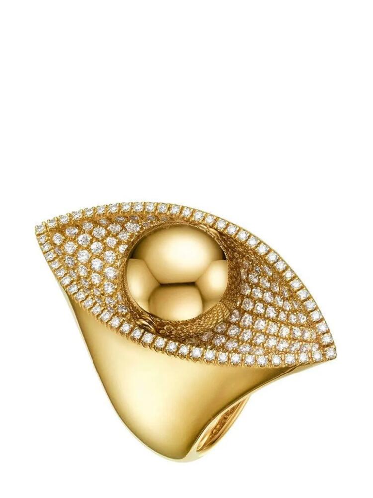 Cadar 18kt yellow gold Reflections diamond ring Cover