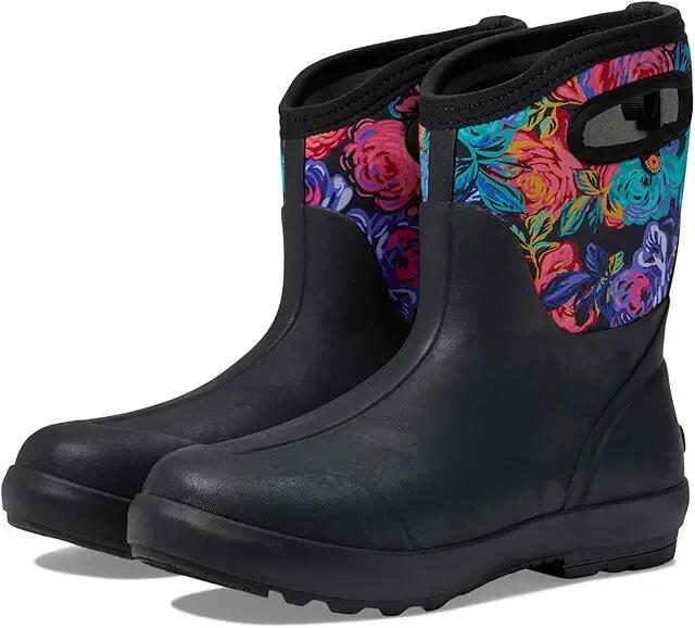 Bogs Classic II Mid Rose Garden (Black Multi) Women's Boots Cover