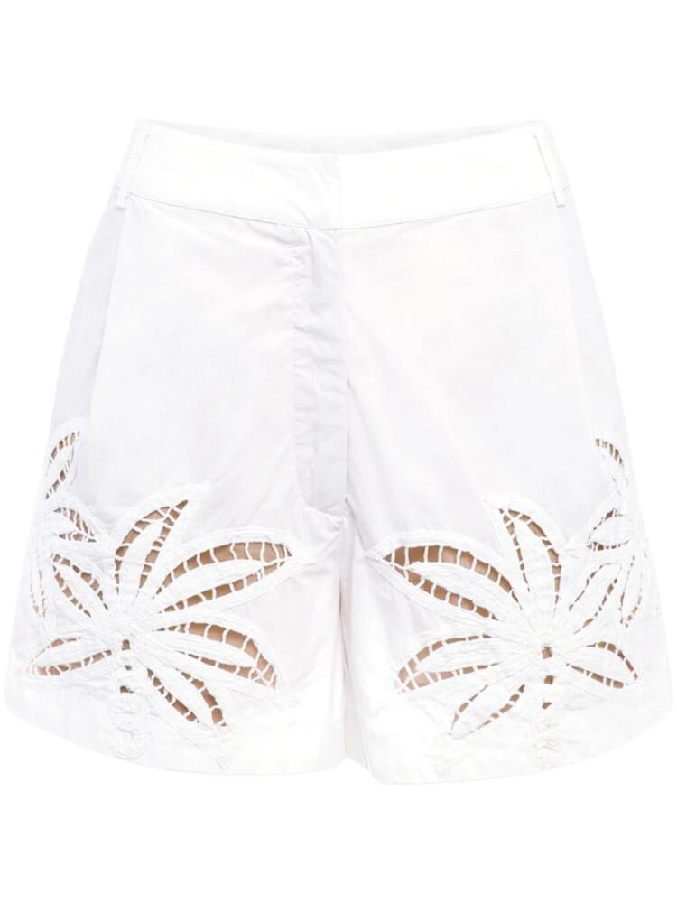 Hemant And Nandita Lani cotton mini shorts - White Cover