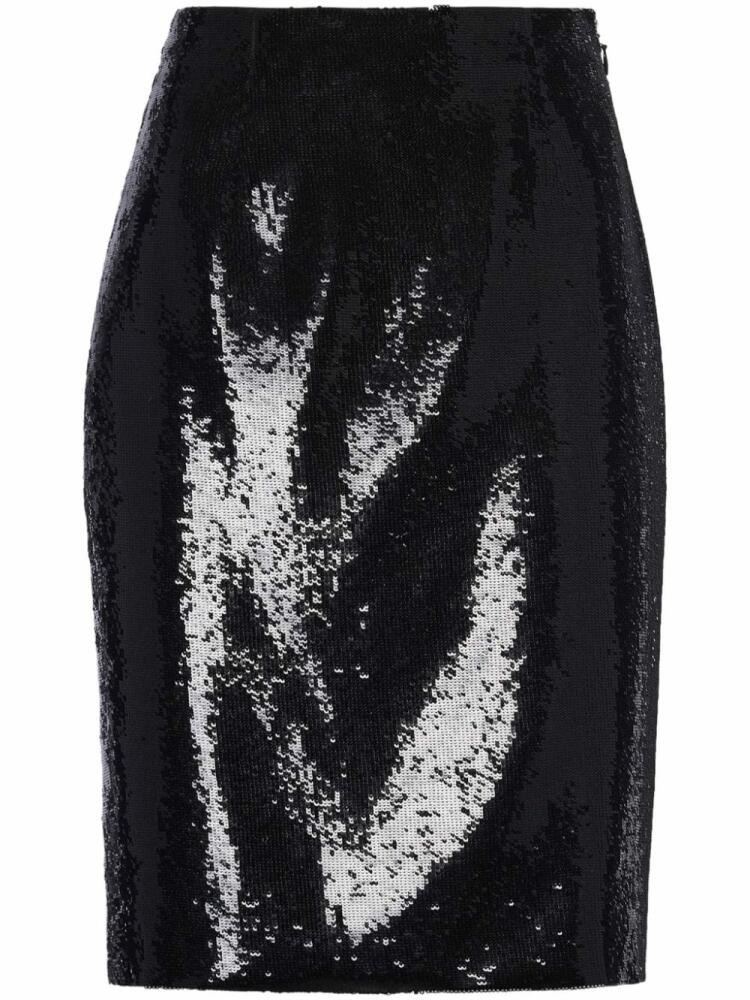 Prada sequinned pencil skirt - Black Cover