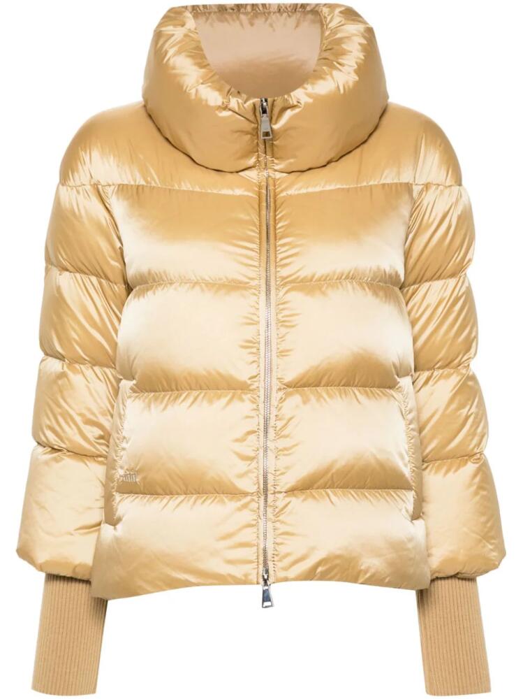 Add quilted puffer jacket - Gold Cover