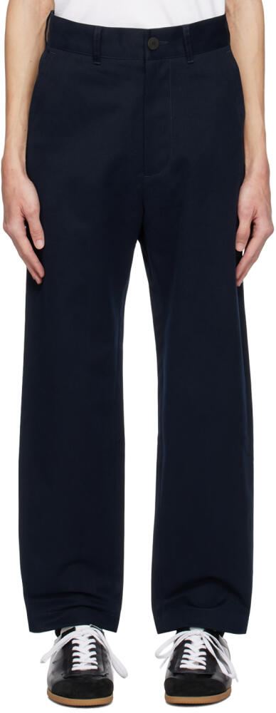 Studio Nicholson Navy Bill Trousers Cover