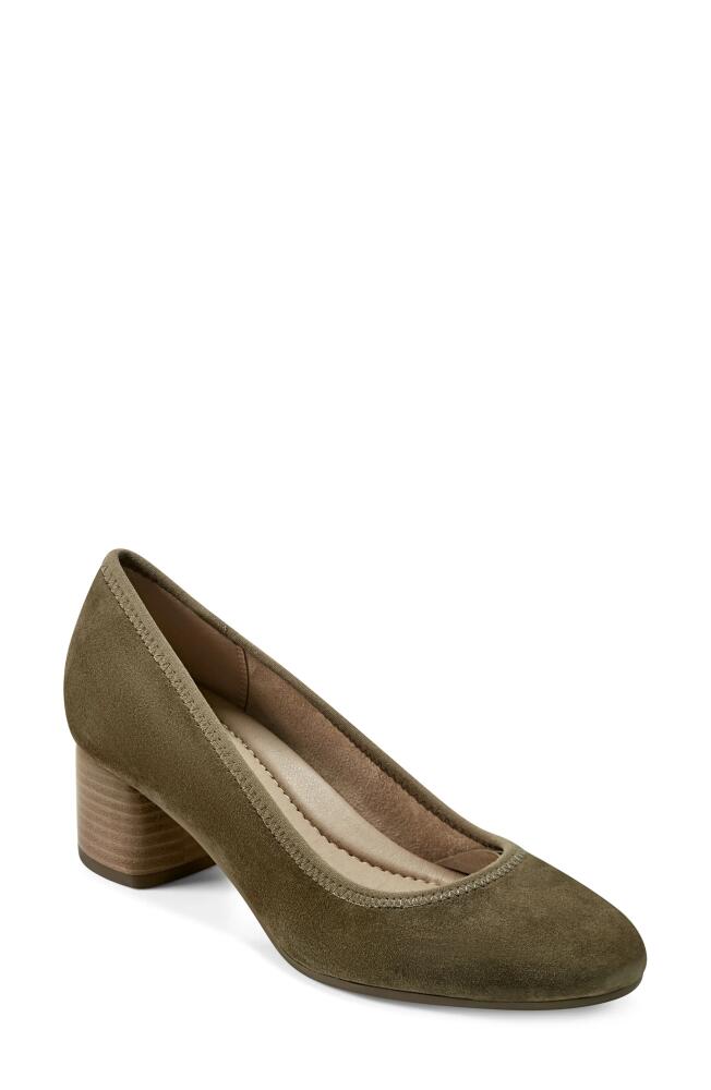 Earth® Rellia Block Heel Pump in Green Cover