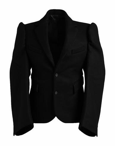 Egonlab. Man Blazer Black Wool, Polyamide Cover