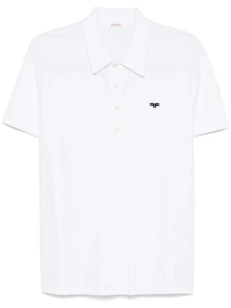 FURSAC piqué organic-cotton polo shirt - White Cover