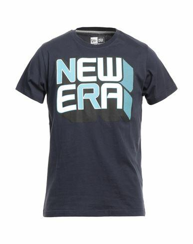 New Era Man T-shirt Midnight blue Cotton Cover