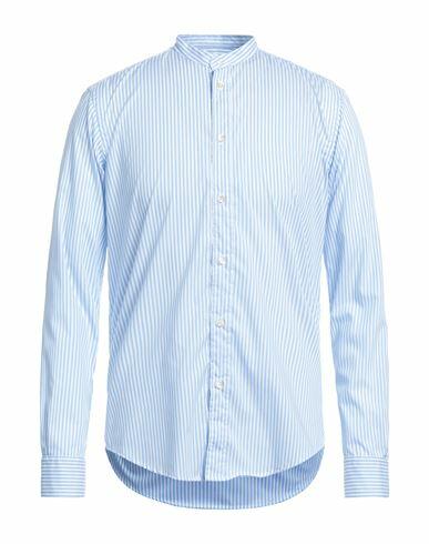 Brian Dales Man Shirt Sky blue Size 15 ½ Cotton, Polyamide, Elastane Cover