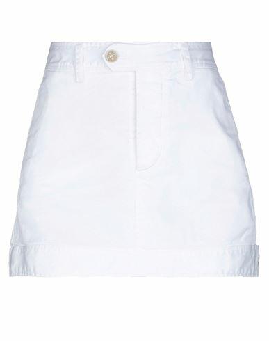 Dsquared2 Woman Mini skirt White Cotton, Elastane Cover