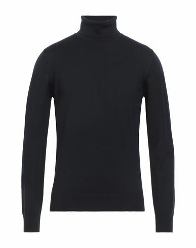 Alpha Studio Man Turtleneck Midnight blue Merino Wool Cover