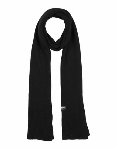 Dondup Man Scarf Black Cashmere, Wool Cover