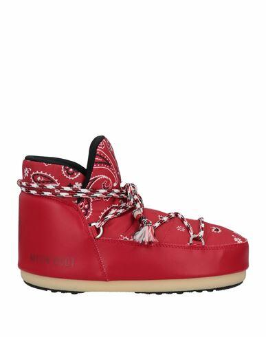 Alanui Woman Ankle boots Red Textile fibers Cover