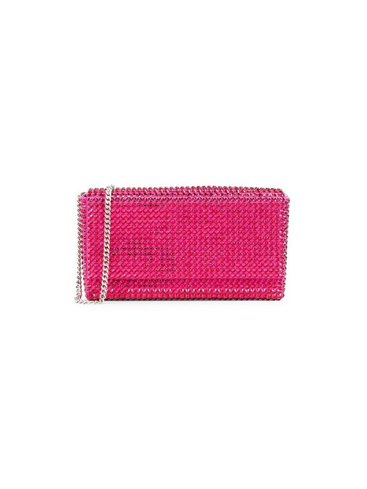 Amina Muaddi Women's Mini Paloma Crystal Embellished Shoulder Bag - Magenta Violet Cover