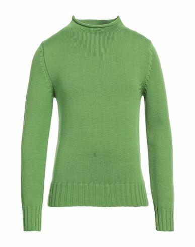 Capsule Knit Man Turtleneck Green Merino Wool Cover