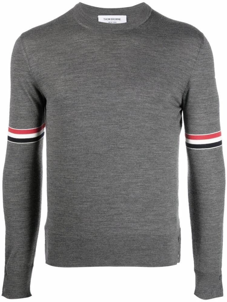 Thom Browne RWB-stripe jumper - Grey Cover