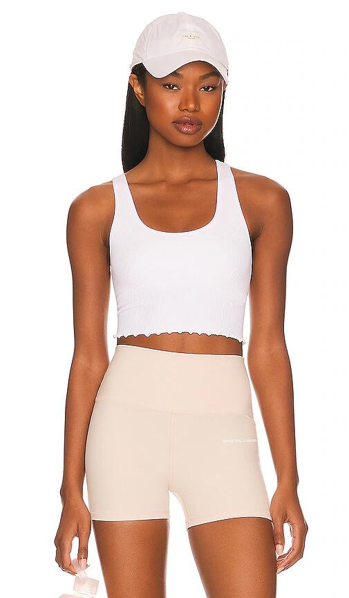 Spiritual Gangster Amor Crop Tank in White Cover