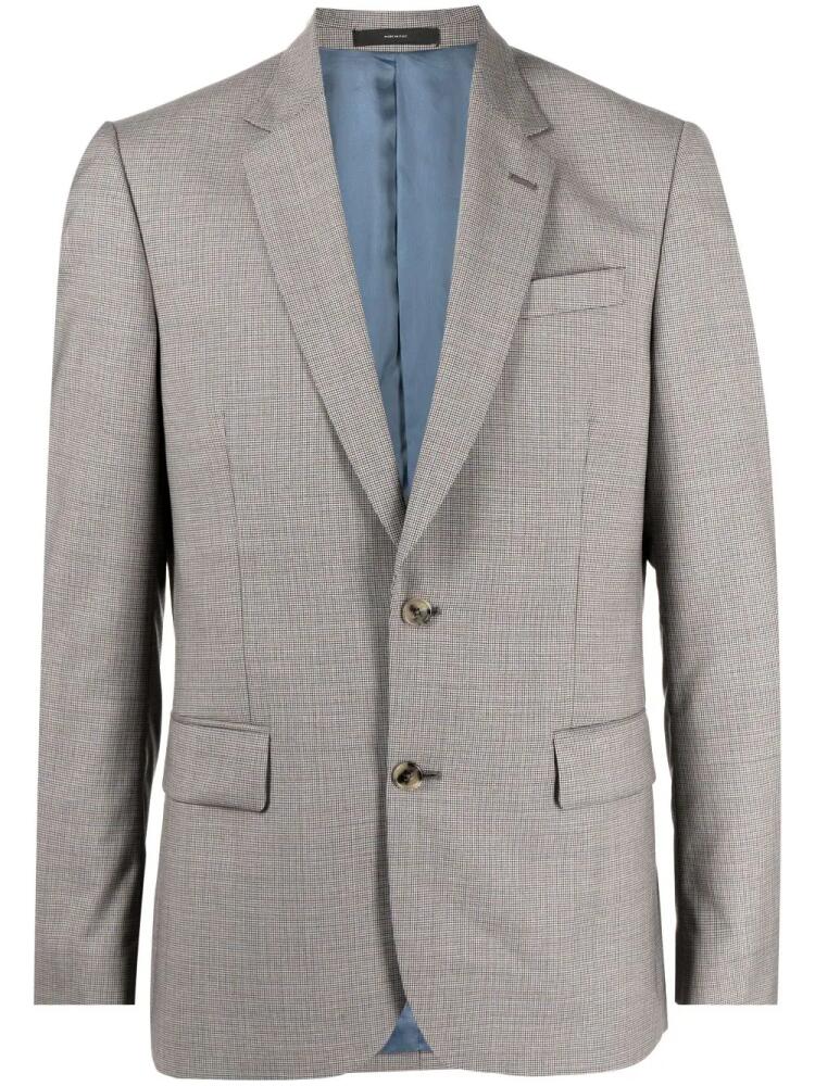 Paul Smith check-print wool blazer - Brown Cover