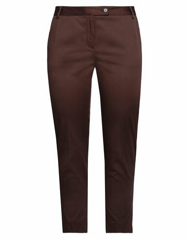 Emisphere Woman Pants Brown Cotton, Elastane Cover