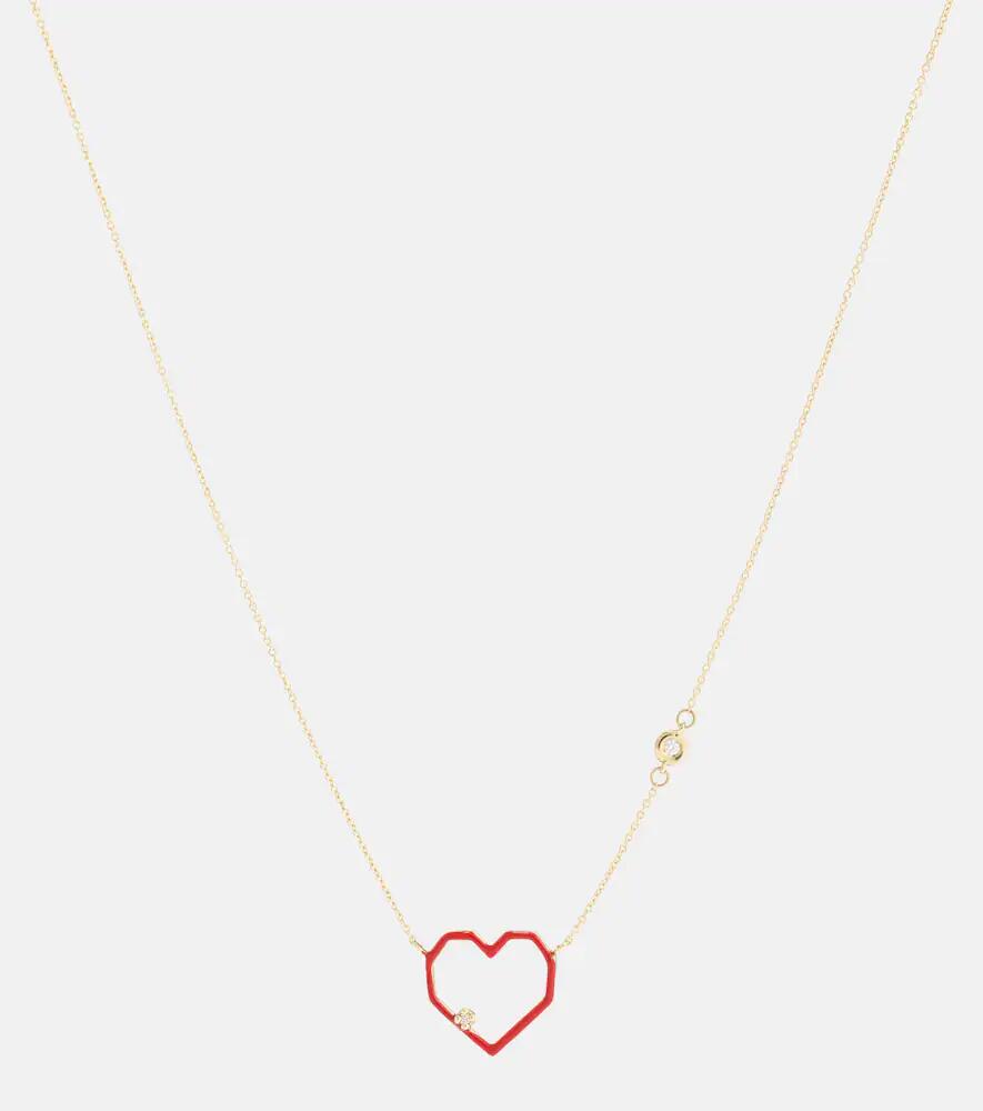 Aliita Heart 9kt gold necklace with diamonds Cover