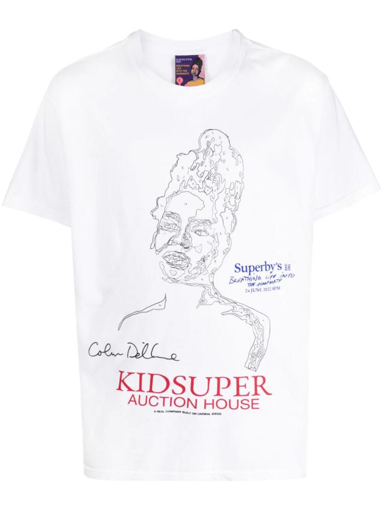 KidSuper graphic-print logo T-shirt - White Cover