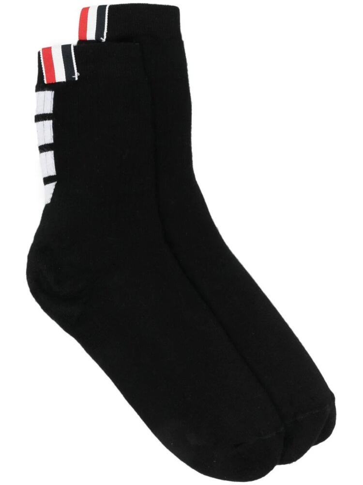 Thom Browne 4-Bar stripe socks - Black Cover