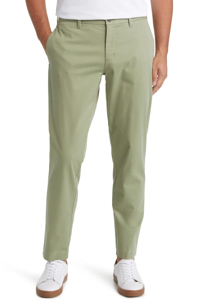 Nordstrom Heron Taper Leg Twill Chino Pants in Olive Acorn Cover