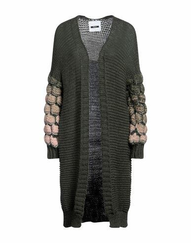 Dimora Woman Cardigan Military green Acrylic, Wool, Viscose, Alpaca wool Cover