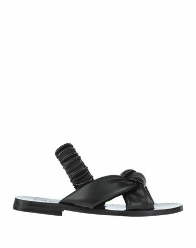 Ncub Woman Sandals Black Soft Leather Cover