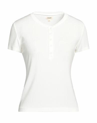 L'agence Woman T-shirt Off white Modacrylic, Elastane Cover