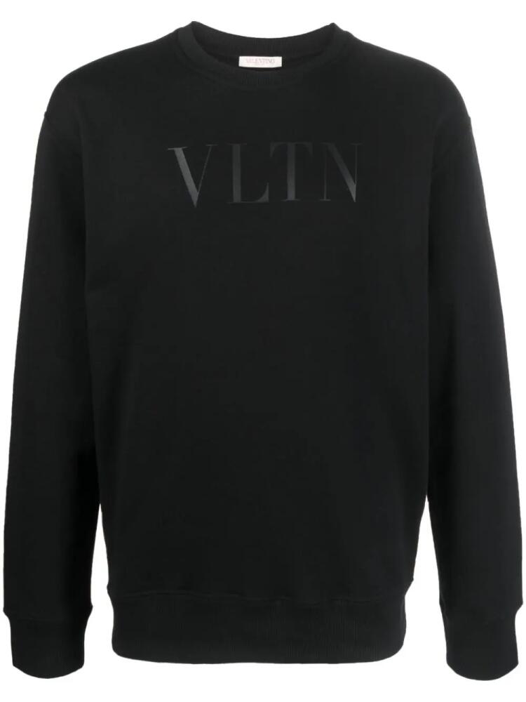 Valentino Garavani VLTN logo-print cotton sweatshirt - Black Cover