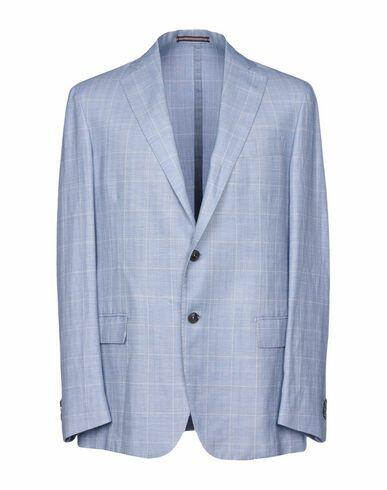 Pal Zileri Man Blazer Sky blue Wool, Linen Cover