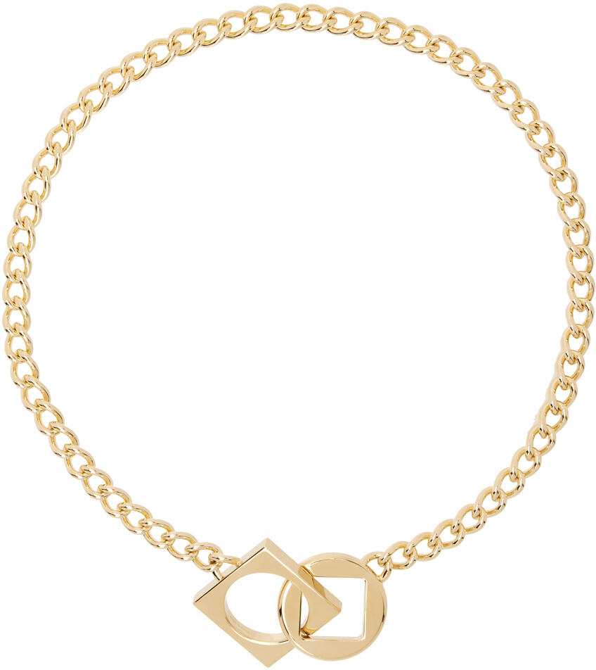 JACQUEMUS Gold Les Classiques 'Le collier rond carré' Necklace Cover