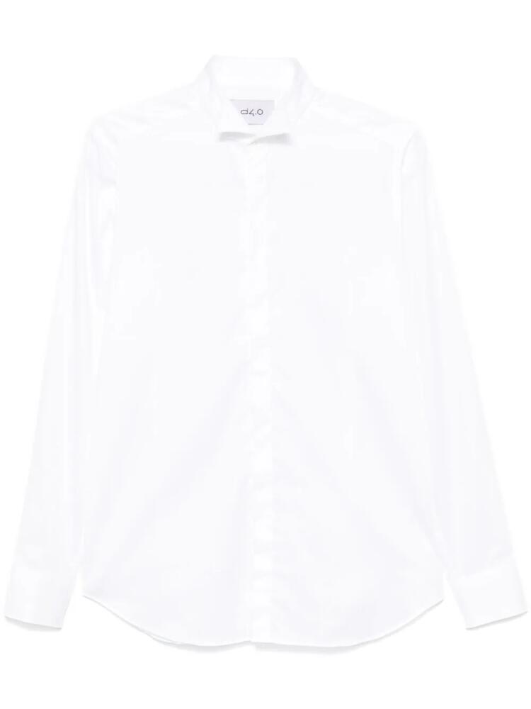 D4.0 wingtip collared shirt - White Cover