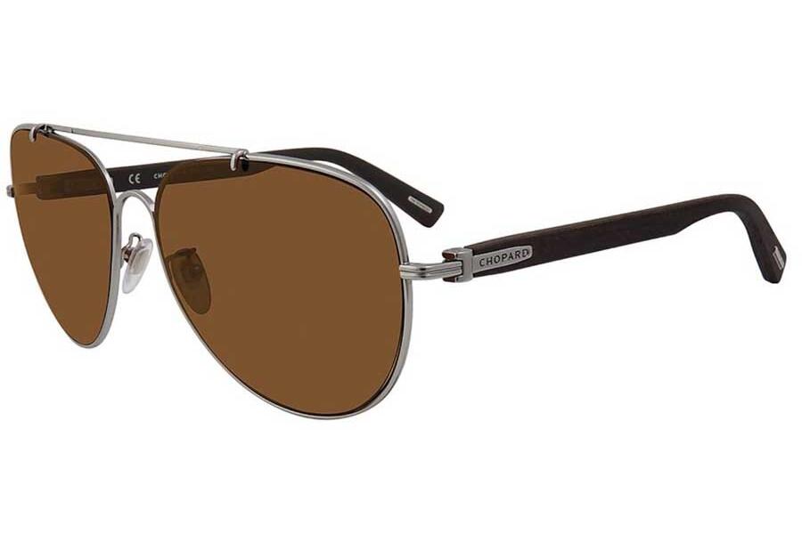 Chopard Brown Pilot Titanium Unisex Sunglasses Cover