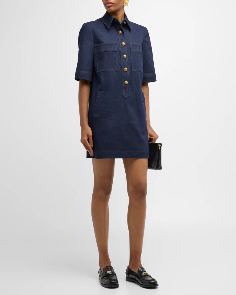 Veronica Beard Koulis Denim Shirtdress Cover