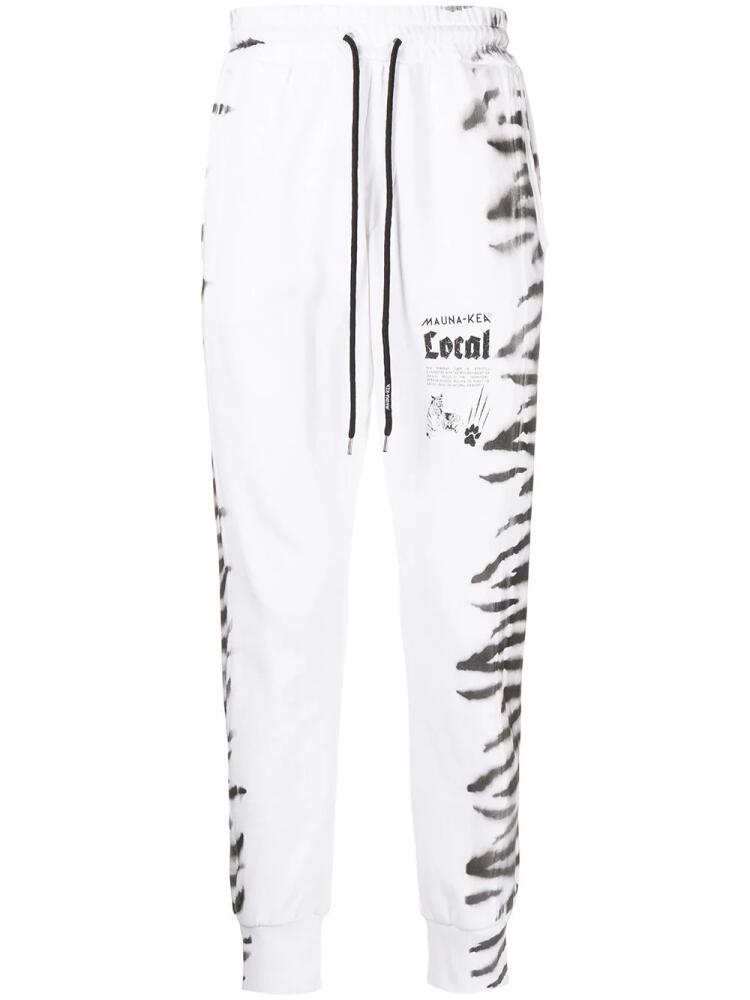 Mauna Kea tiger-print track pants - White Cover