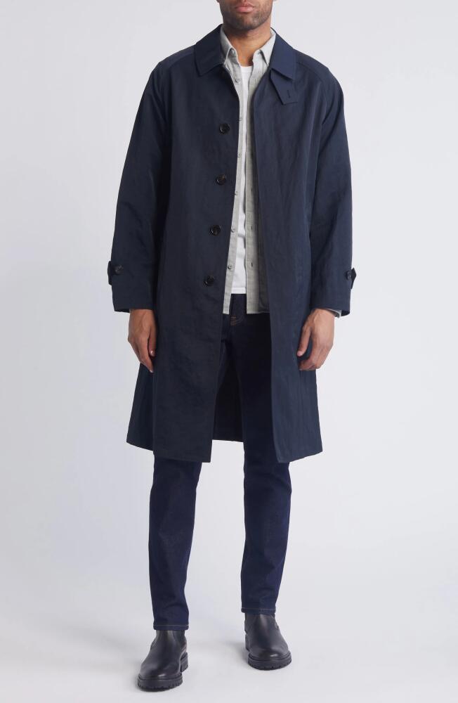 Mackintosh Gonville Water Repellent Raincoat in Navy Cover