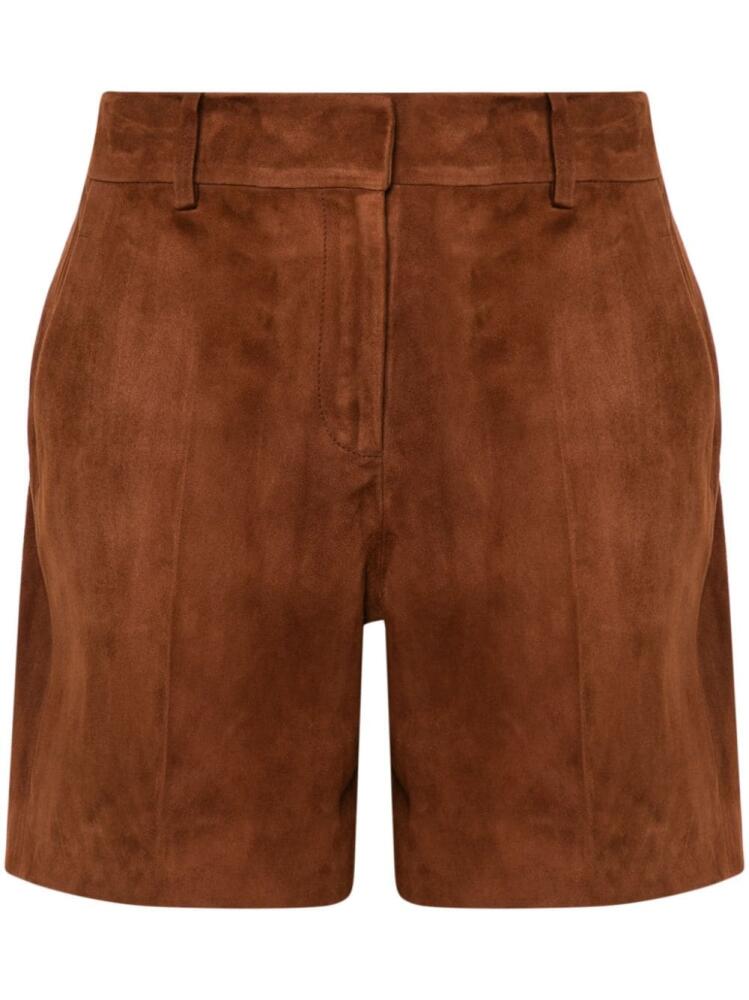 Ermanno Scervino suede bermuda shorts - Brown Cover