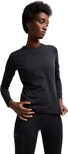 Arc'teryx Rho Long Sleeve Crew (Black) Women's Clothing Cover