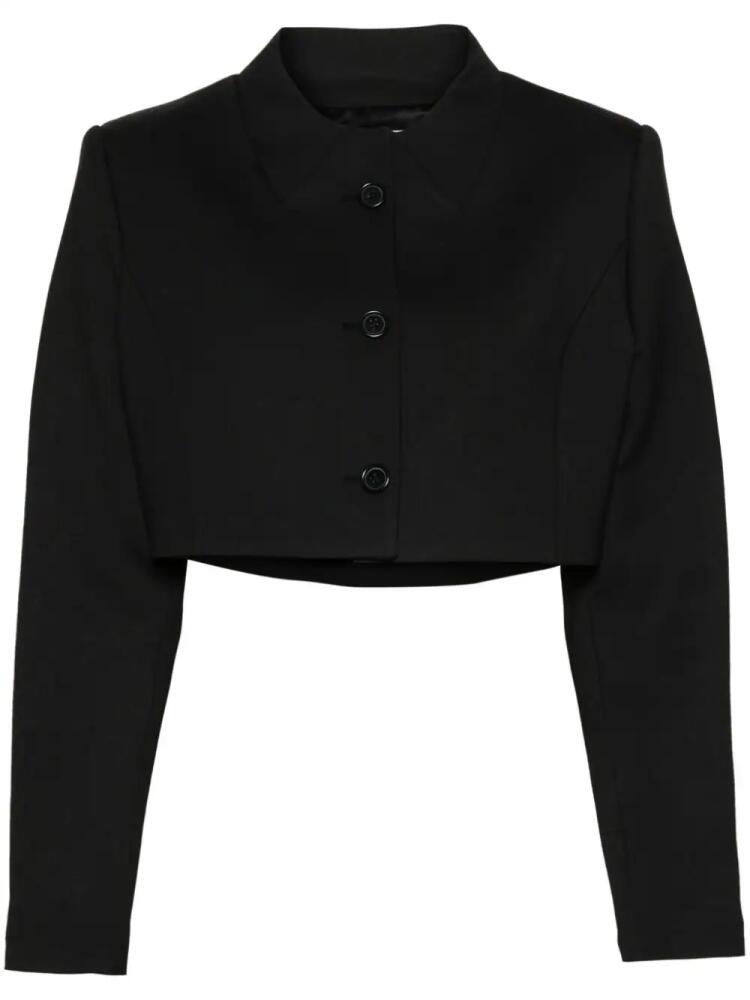 Coperni twill cropped jacket - Black Cover