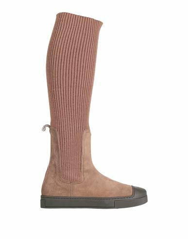 Fabiana Filippi Woman Boot Light brown Wool, Acrylic, Polyamide, Elastane Cover