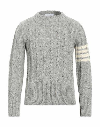 Thom Browne Man Sweater Grey Wool, Mohair wool Cover