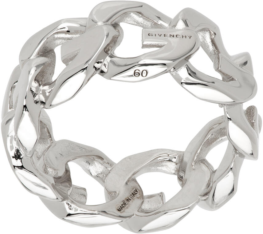 Givenchy Silver G Chain Ring Cover