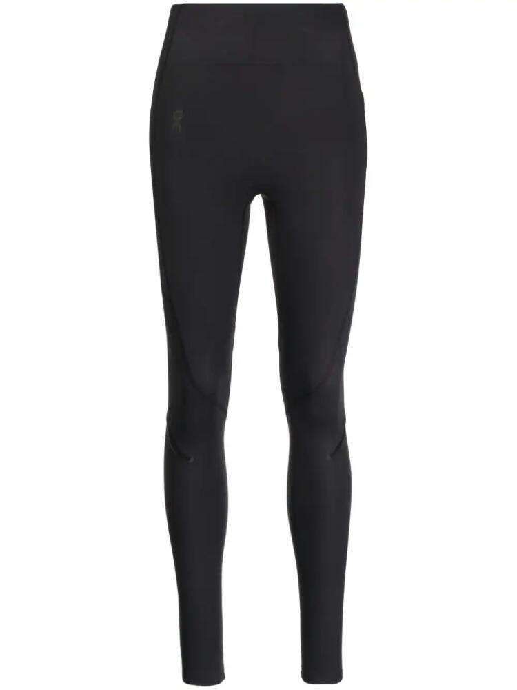 On Running side-pocket long-length leggings - Black Cover