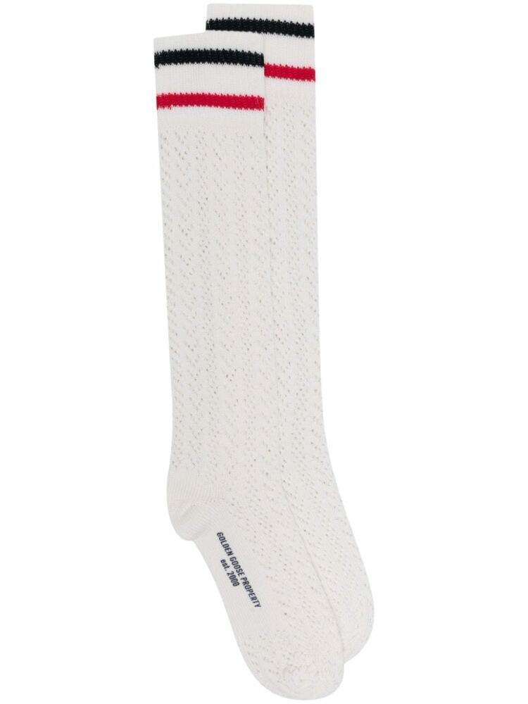 Golden Goose open-knit socks - White Cover