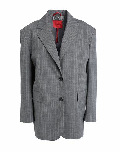 Max & co. Outofoffice Collaboration With Pietro Terzini Woman Blazer Grey Polyester, Virgin Wool, Elastane Cover