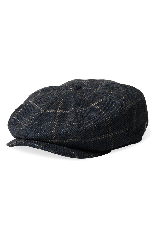 Brixton Brood Wool Blend Driving Cap in Navy/Black/Off White Cover