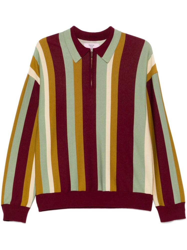 Martine Rose vertical stripe sweater - Green Cover