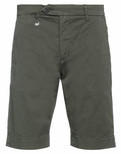 Antony Morato Man Shorts & Bermuda Shorts Dark green Cotton, Elastane Cover