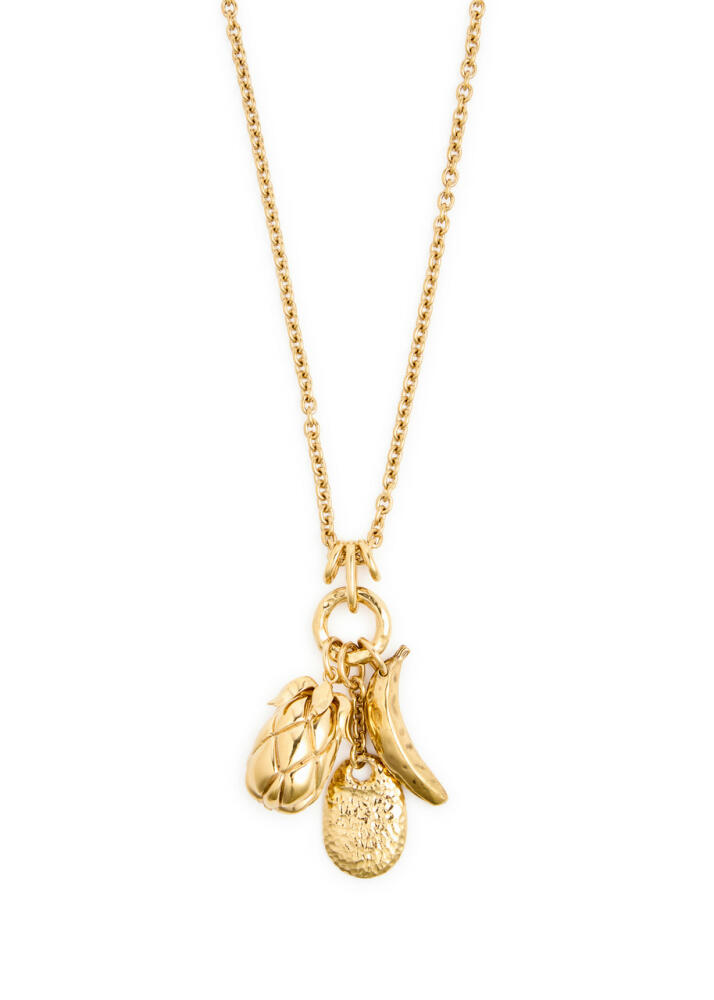 Chloe Fruits Charm-embellished Necklace - Gold Cover