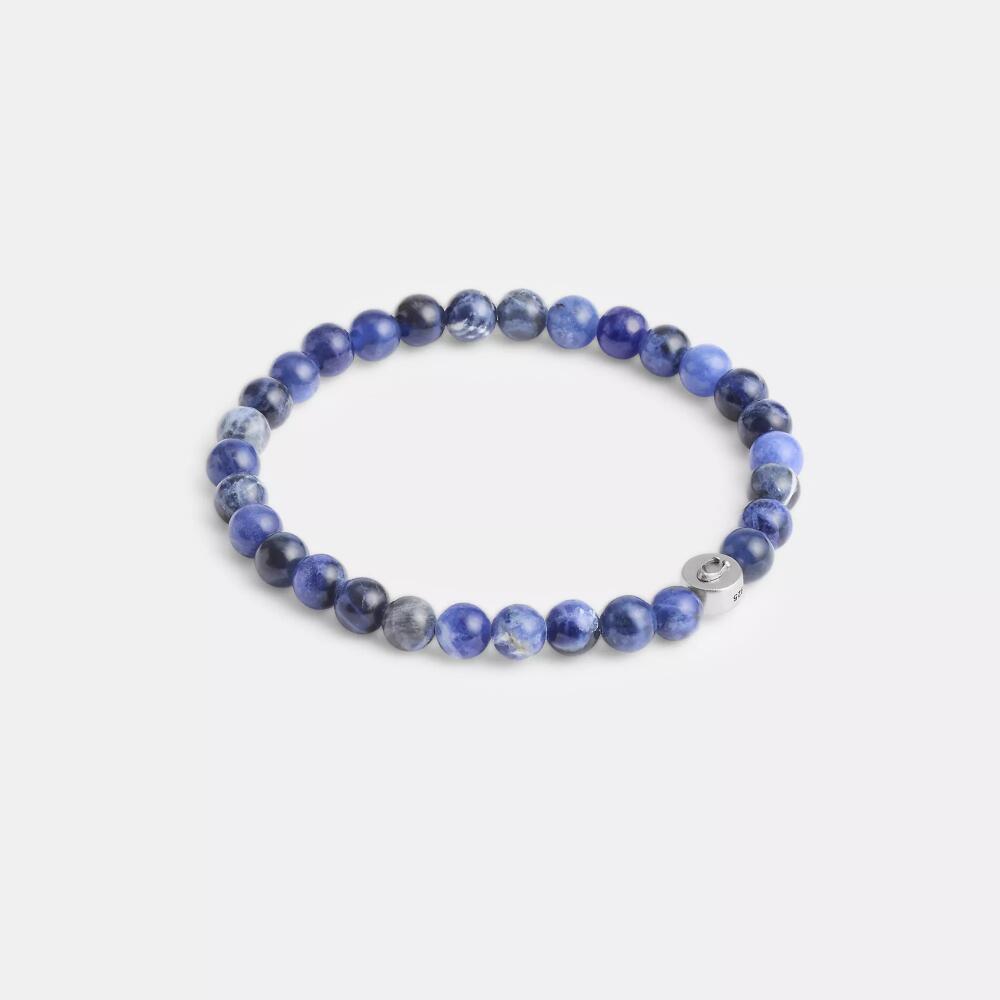 Coach Blue Sodalite Beaded Bracelet Cover